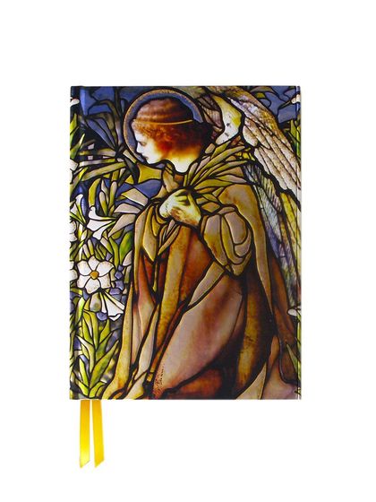 CUADERNO TIFFANY ANGEL STAINED GLASS WINDOW