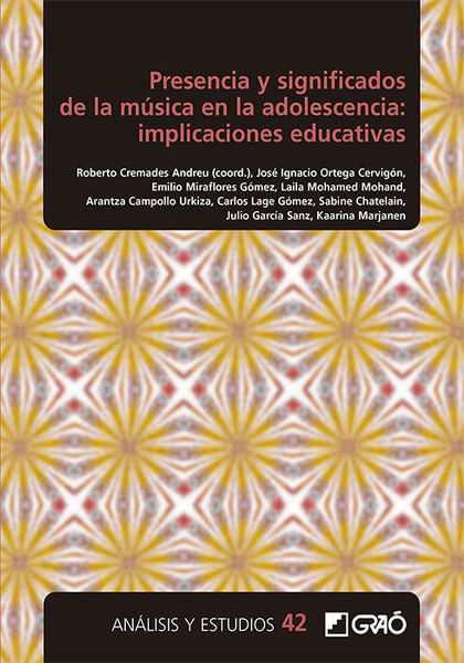 PRESENCIA Y SIGNIFICADOS DE LA MÚSICA EN LA ADOLESCENCIA: IMPLICACIONES EDUCATIV
