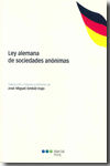 LEY ALEMANA DE SOCIEDADES ANÓNIMAS