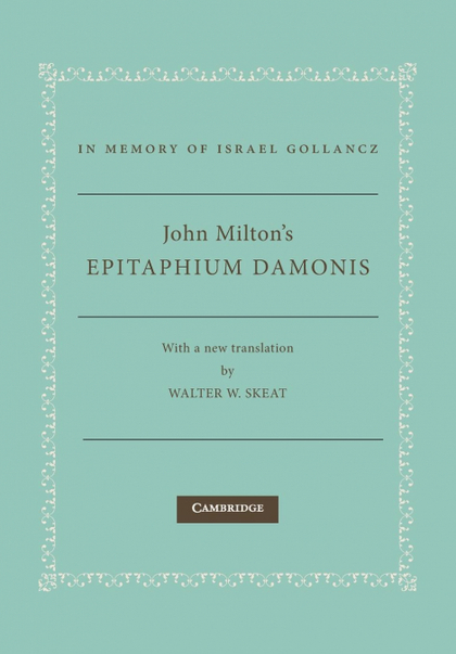 JOHN MILTON'S EPITAPHIUM DAMONIS