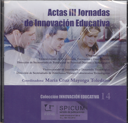 ACTAS III JORNADAS DE INNOVACIÓN EDUCATIVA