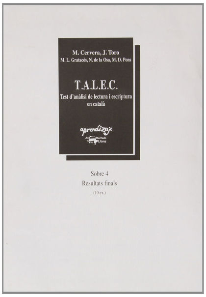 T.A.L.E.C.-MATERIAL SOBRE-4 CATALAN