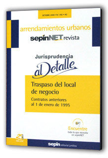 TRASPASO DEL LOCAL DE NEGOCIO. CONTRATOS ANTERIORES AL 1 DE ENERO DE 1995
