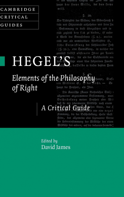 HEGEL'S ELEMENTS OF THE PHILOSOPHY OF RIGHT
