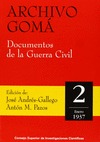 ARCHIVO GOMÁ. DOCUMENTOS DE LA GUERRA CIVIL. VOL. 2 (ENERO 1937).