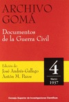 ARCHIVO GOMÁ. DOCUMENTOS DE LA GUERRA CIVIL. VOL. 4 (MARZO 1937).