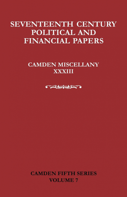 SEVENTEENTH-CENTURY PARLIAMENTARY AND FINANCIAL PAPERS