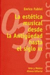 LA ESTÉTICA MUSICAL DESDE LA ANTIGÜEDAD HASTA EL SIGLO XX