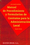 MANUAL DE PROCEDIMIENTO Y FORMULARIOS DE CONTRATOS PARA LA ADMINISTRACIÓN LOCAL