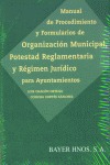 MANUAL DE PROCEDIMIENTO Y FORMULARIOS DE ORGANIZACIÓN MUNICIPAL, POTESTAD REGLAM