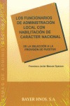 LOS FUNCIONARIOS DE ADMINISTRACIÓN LOCAL CON HABILITACIÓN DE CARÁCTER NACIONAL