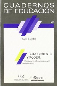CONOCIMIENTO Y PODER CUADERNOS EDUCACION 20