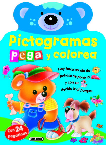 PICTOGRAMAS - PEGA Y COLOREA CONEJITO.