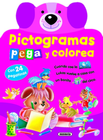 PICTOGRAMAS - PEGA Y COLOREA CONEJITO.