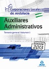 AUXILIARES ADMINISTRATIVOS DE CORPORACIONES LOCALES DE ANDALUCÍA. TEMARIO GENERA
