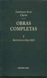 OBRAS COMPLETAS DE CLARÍN V. ARTÍCULOS 1875-1878