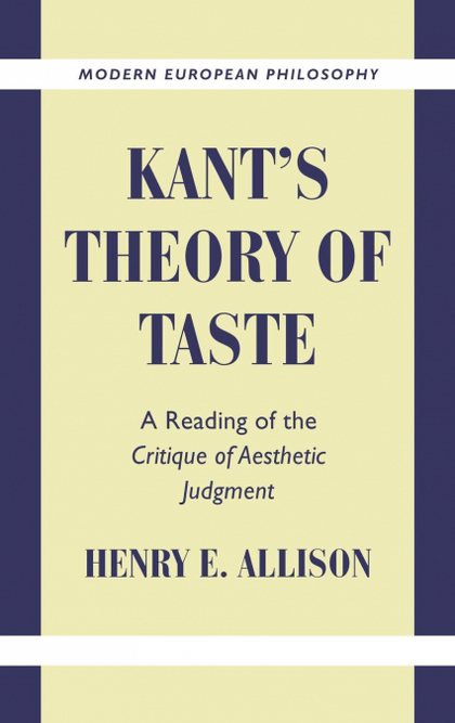 KANT'S THEORY OF TASTE