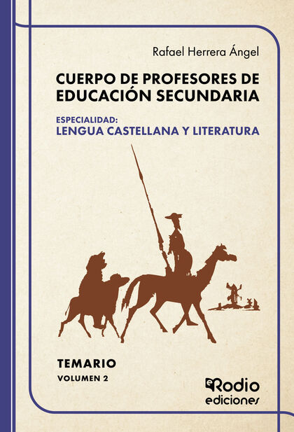 CUERPO DE PROFESORES DE EDUCACIÓN SECUNDARIA. ESPECIALIDAD: LENGUA CASTELLANA Y