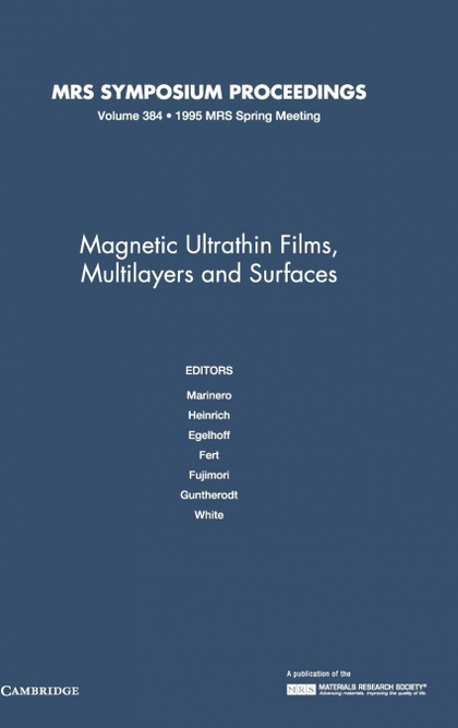 MAGNETIC ULTRATHIN FILMS, MULTILAYERS AND SURFACES