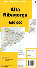 MAPA COMARCAL DE CATALUNYA 1:50 000. ALTA RIBAGORÇA - 05.