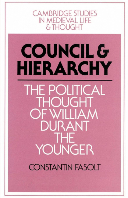 COUNCIL AND HIERARCHY