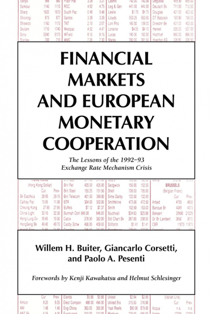 FINANCIAL MARKETS AND EUROPEAN MONETARY COOPERATION