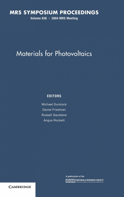 MATERIALS FOR PHOTOVOLTAICS