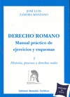 DERECHO ROMANO : MANUAL PRÁCTICO DE EJERCICIOS Y ESQUEMAS : HISTORIA, PROCESOS Y DERECHO REALES