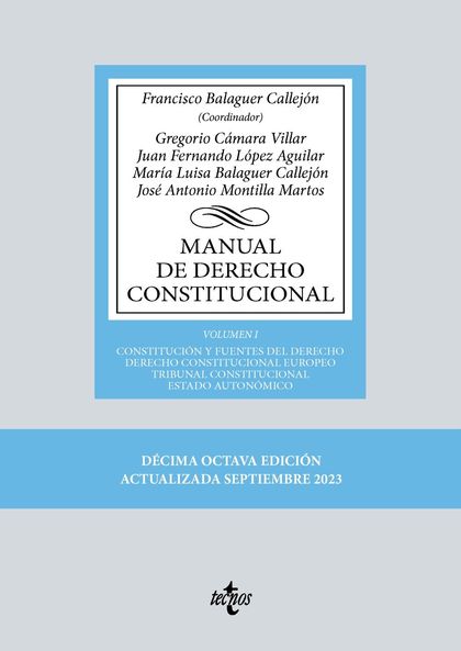 I.MANUAL DERECHO CONSTITUCIONAL