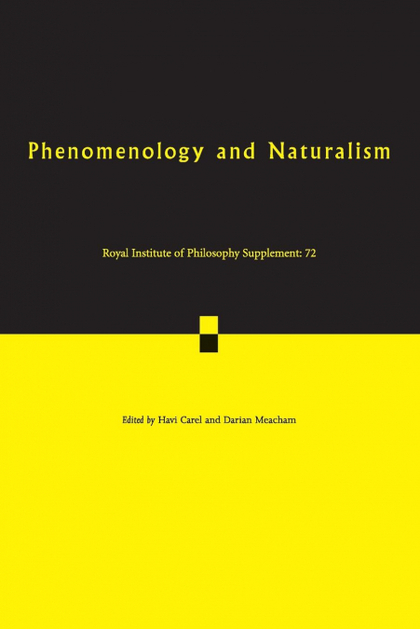 PHENOMENOLOGY AND NATURALISM