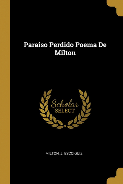 PARAISO PERDIDO POEMA DE MILTON