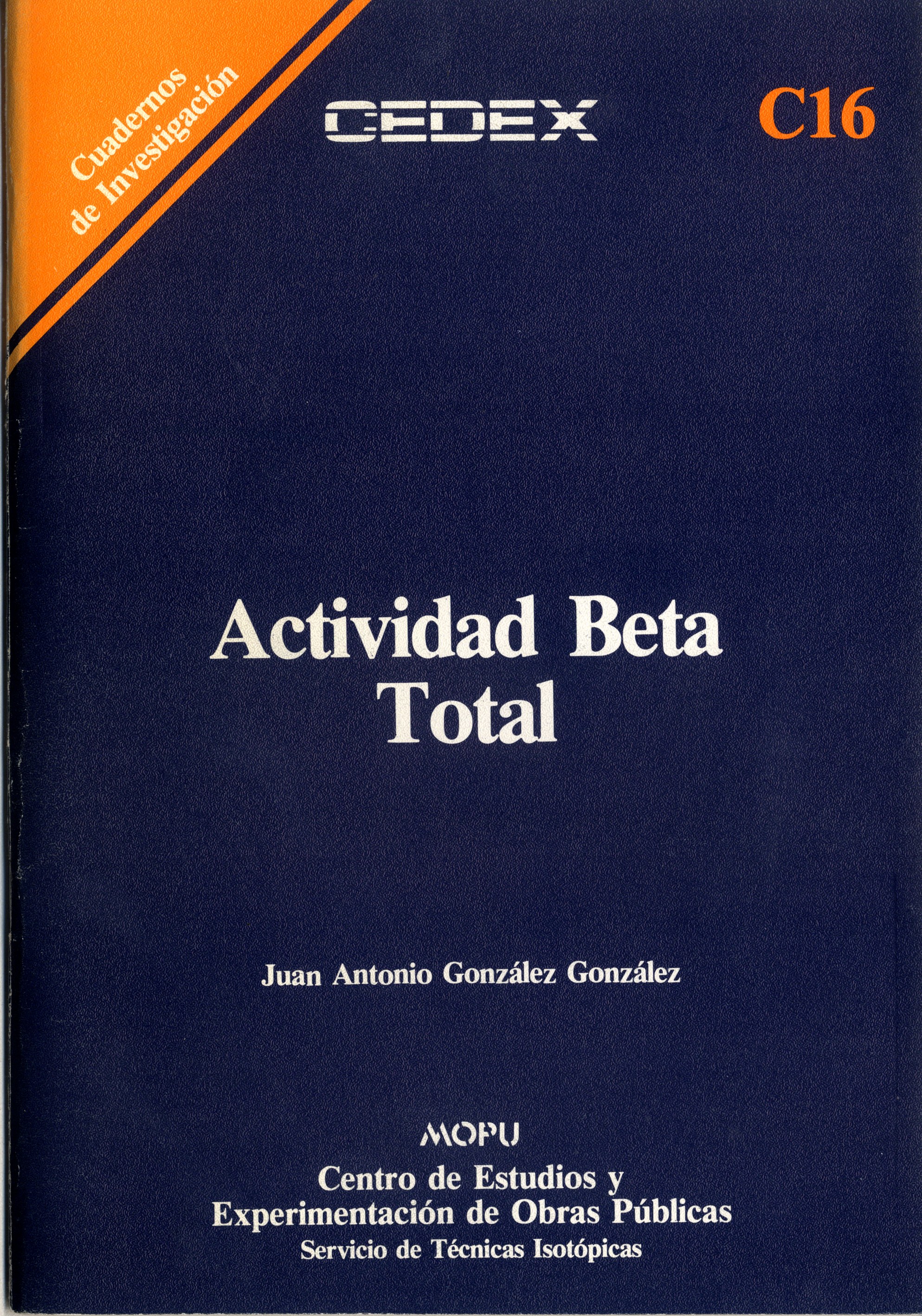 ACTIVIDAD BETA TOTAL. C-16