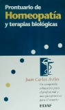 PRONTUARIO DE HOMEOPATIA Y TERAPIAS BIOLOGICAS