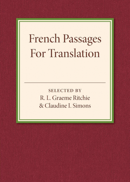 FRENCH PASSAGES FOR TRANSLATION