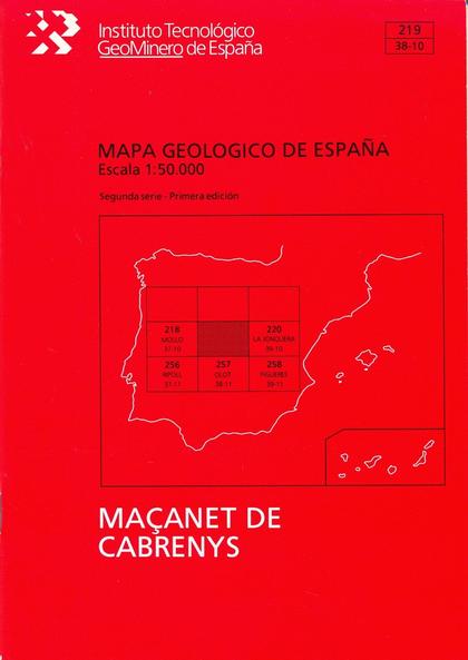 MAPA GEOLÓGICO DE ESPAÑA, E 1:50.000 Y MEMORIA