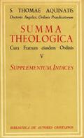 SUMMA THEOLOGIAE. V: SUPPLEMENTUM. ÍNDICES