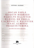 ÓSCAR ESPLÁ, JOAQUÍN RODRIGO, RODOLFO HALFFTER, MANUEL DE FALLA, ISAAC ALBÉNIZ,