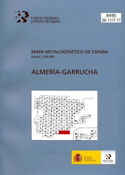 MAPA METALOGENÉTICO DE ALMERÍA-GARRUCHA E: 1:200.000