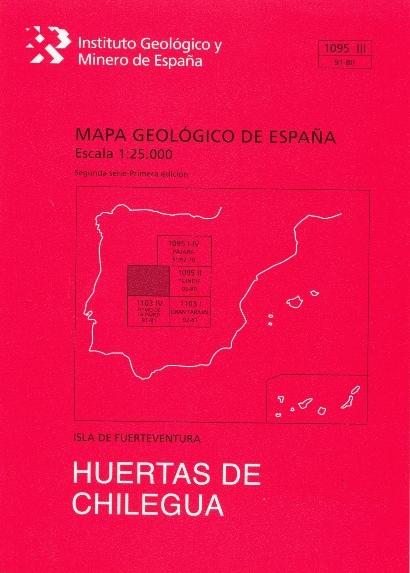 MAPA GEOLÓGICO DE ESPAÑA, E 1:25.000. HOJA 1095-III, HUERTAS DE CHILEGUA