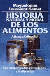HISTORIA NATURAL Y MORAL DE LOS ALIMENTOS