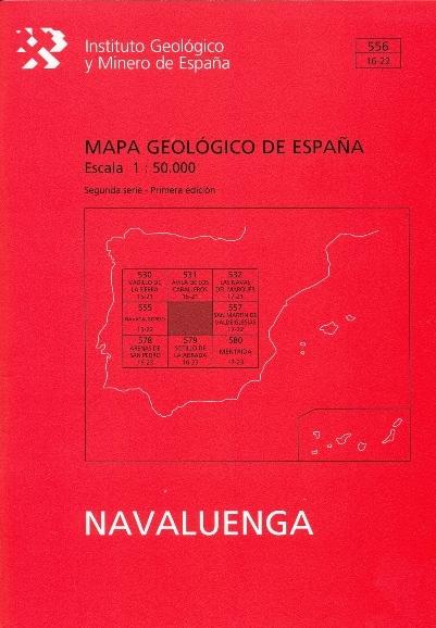 NAVALUENGA, 556: MAPA GEOLÓGICO DE ESPAÑA ESCALA 1:50.000