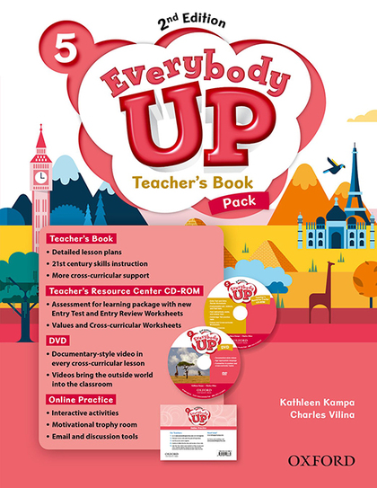 EVERYBODY UP! 5. TEACHER'S BOOK W/DVD& ONLINE PRACTICE PACK 2ND EDITION