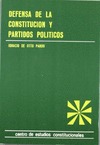 DEFENSA DE LA CONSTITUCIÓN Y PARTIDOS POLÍTICOS.