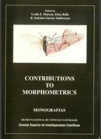 CONTRIBUTIONS TO MORPHOMETRICS
