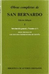 OBRAS COMPLETAS DE SAN BERNARDO. I: INTRODUCCIÓN GENERAL Y TRATADOS (1)