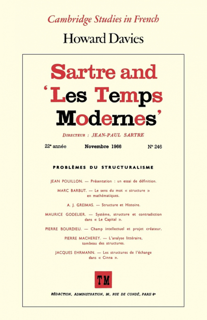 SARTRE AND 'LES TEMPS MODERNES'