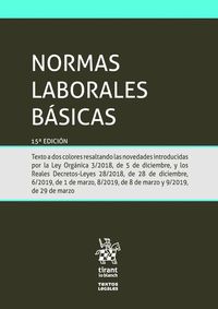 NORMAS LABORALES BÁSICAS 15ª EDICIÓN