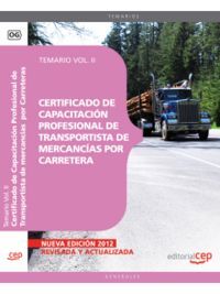 CERTIFICADO DE CAPACITACIÓN PROFESIONAL DE TRANSPORTISTA DE MERCANCÍAS  POR CARR