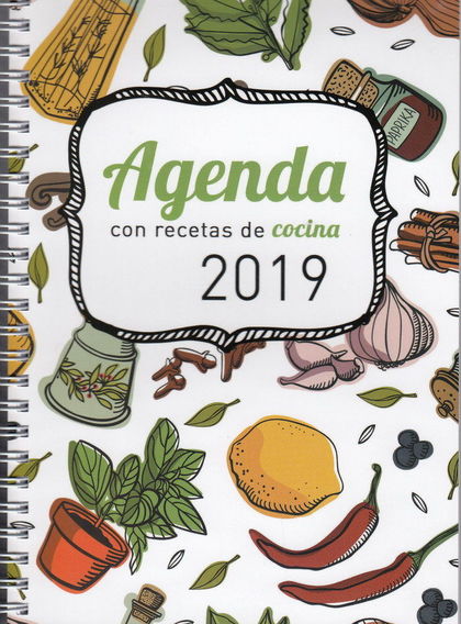 AGENDA 2019 CON RECETAS DE COCINA.