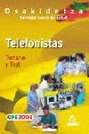 TELEFONISTAS OSAKIDETZA-SERVICIO VASCO DE SALUD. TEMARIO Y TEST